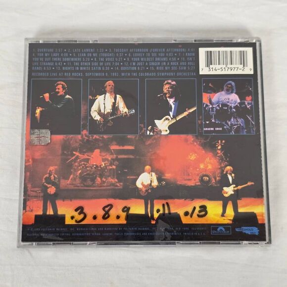 Moody Blues Night Red Rocks CD - Picture 4 of 4